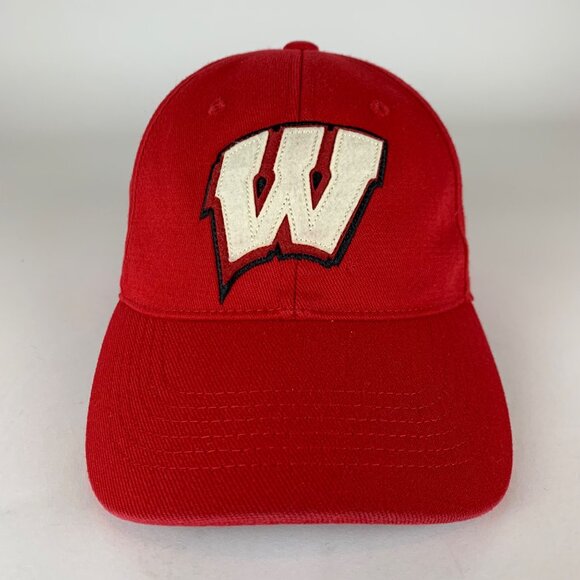 Wisconsin Badgers NCAA Top of the World Relaxed Fit Stretch Fitted Hat One Size - Picture 2 of 5